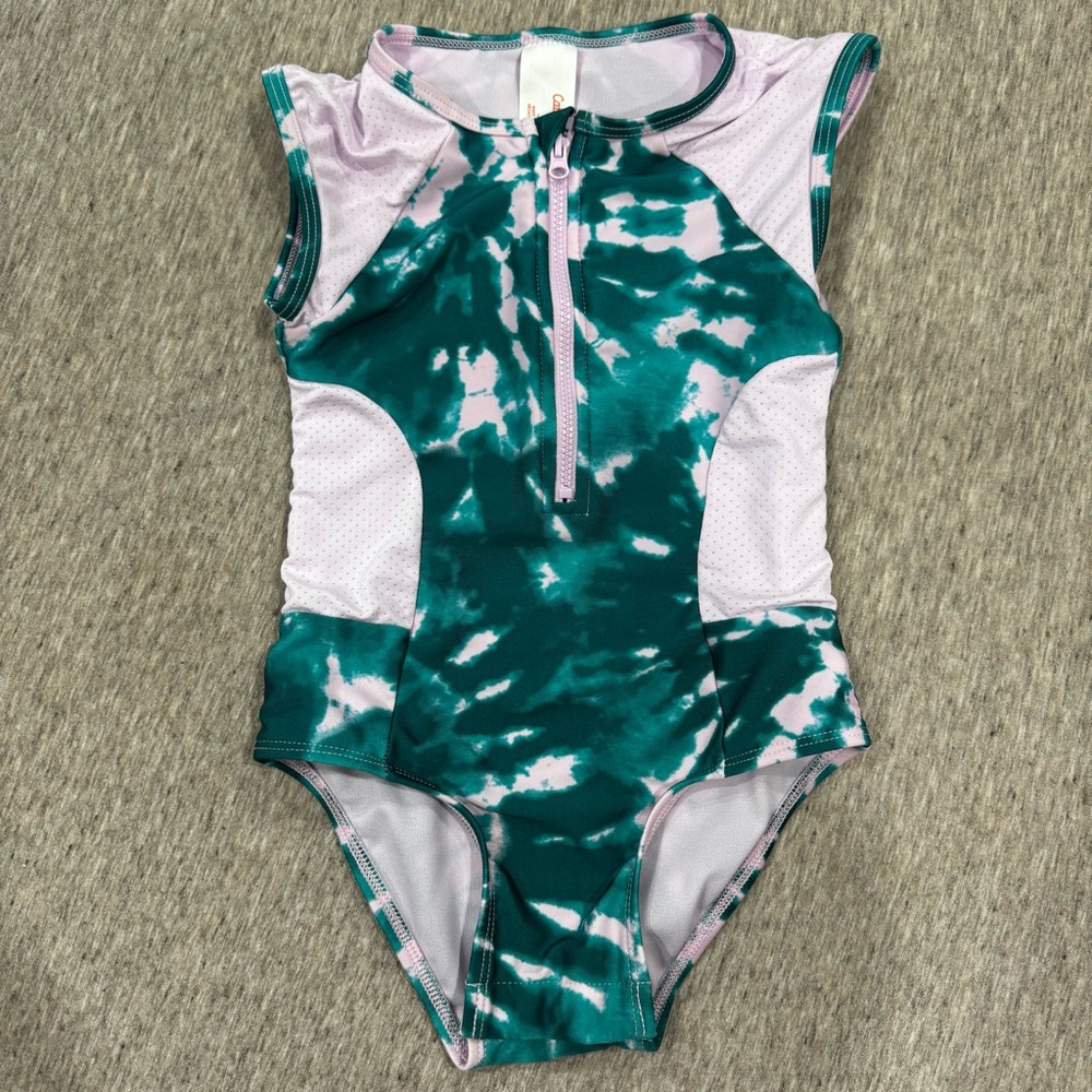 Cat & Jack 4T toddler girls swimsuit tie dye